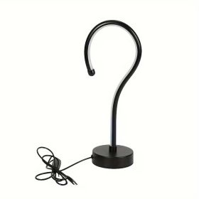 2PC Creative Question Mark Shape Table Lamp, USB Three-color Dimming Desktop Decoration Table Lamp (Option: 1pcs)